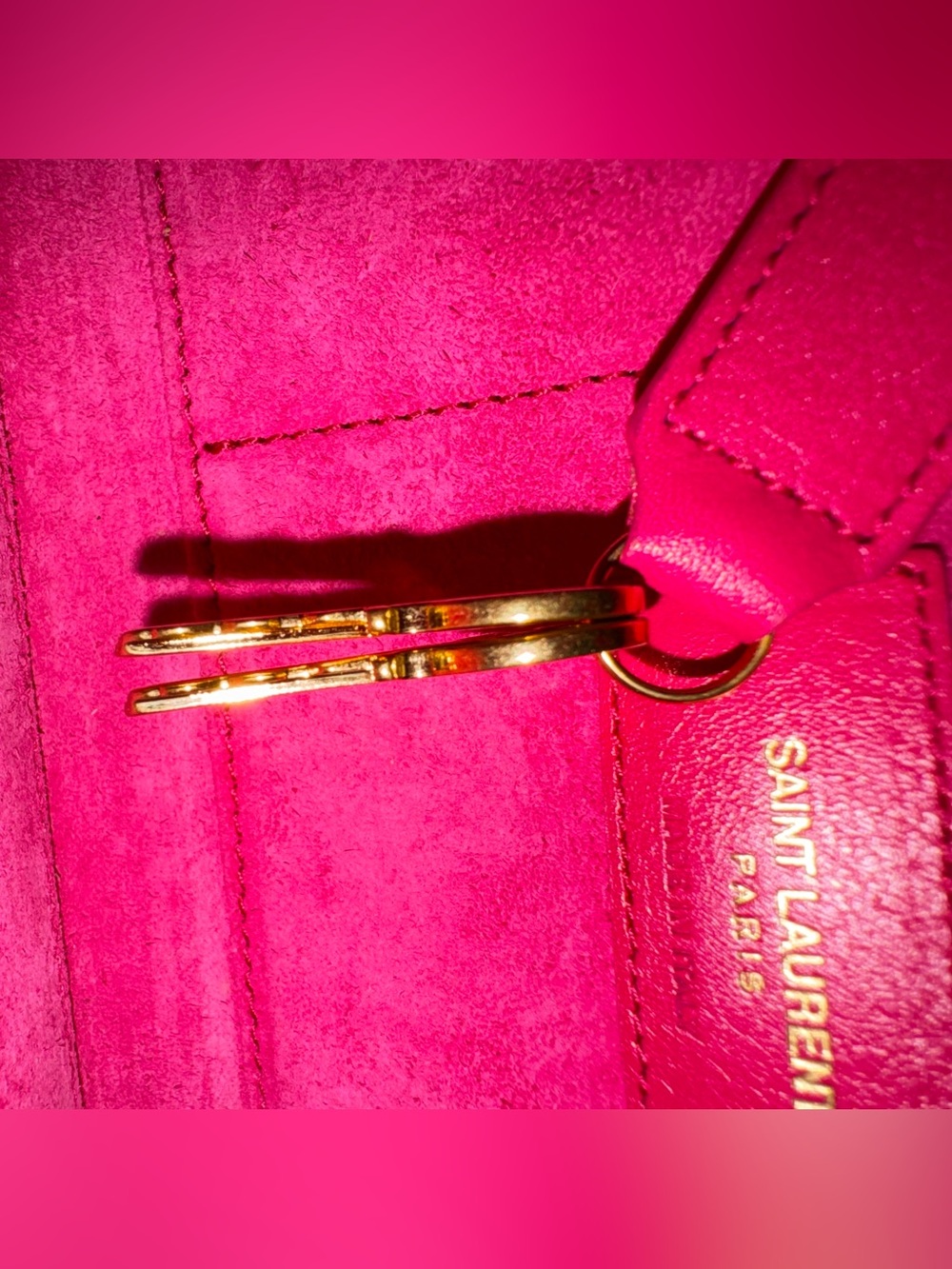 Saint Laurent Leather sac de jour pink - Picture 12 of 12